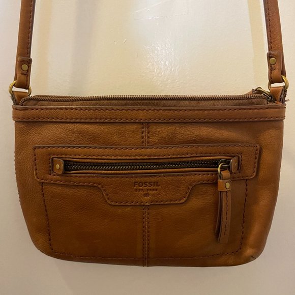 Fossil Tan Crossbody Bag - Picture 1 of 4